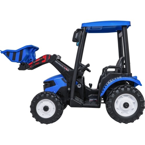 Traktor elektryczny z przyczepą MEGA D68, niebieski
