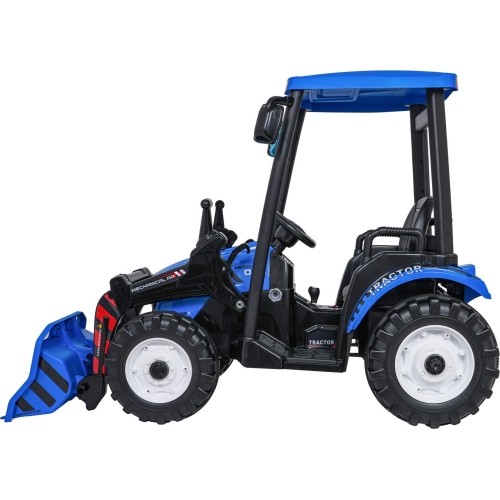 Traktor elektryczny z przyczepą MEGA D68, niebieski