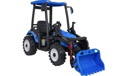 Traktor elektryczny z przyczepą MEGA D68, niebieski