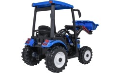 Traktor elektryczny z przyczepą MEGA D68, niebieski