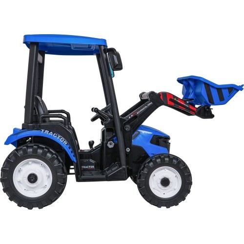 Traktor elektryczny z przyczepą MEGA D68, niebieski