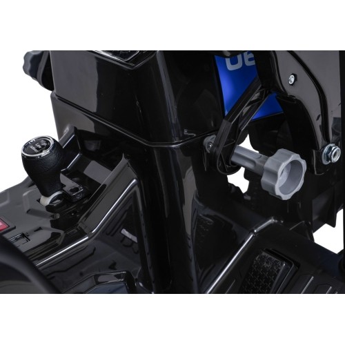 Traktor elektryczny z przyczepą MEGA D68, niebieski