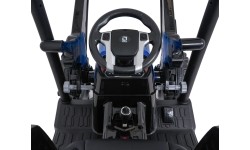 Traktor elektryczny z przyczepą MEGA D68, niebieski