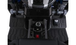 Traktor elektryczny z przyczepą MEGA D68, niebieski