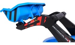 Traktor elektryczny z przyczepą MEGA D68, niebieski