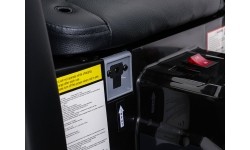 Traktor elektryczny z przyczepą MEGA D68, niebieski