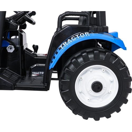 Traktor elektryczny z przyczepą MEGA D68, niebieski