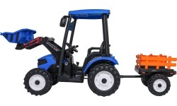 Traktor elektryczny z przyczepą MEGA D68, niebieski
