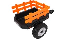 Traktor elektryczny z przyczepą MEGA D68, niebieski