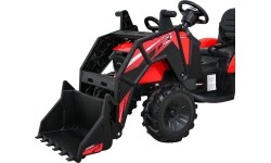 Traktor na akumulator z przyczepą Buggy 720-T, czerwony