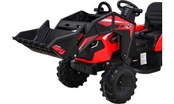 Traktor na akumulator z przyczepą Buggy 720-T, czerwony