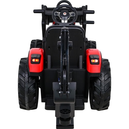 Traktor na akumulator z przyczepą Buggy 720-T, czerwony
