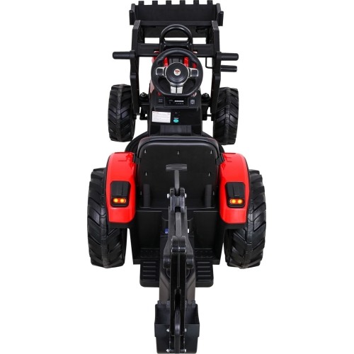 Traktor na akumulator z przyczepą Buggy 720-T, czerwony