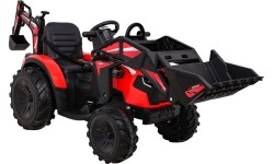 Traktor na akumulator z przyczepą Buggy 720-T, czerwony