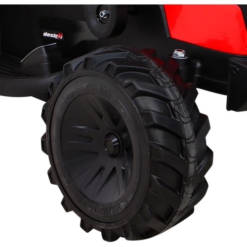 Traktor na akumulator z przyczepą Buggy 720-T, czerwony