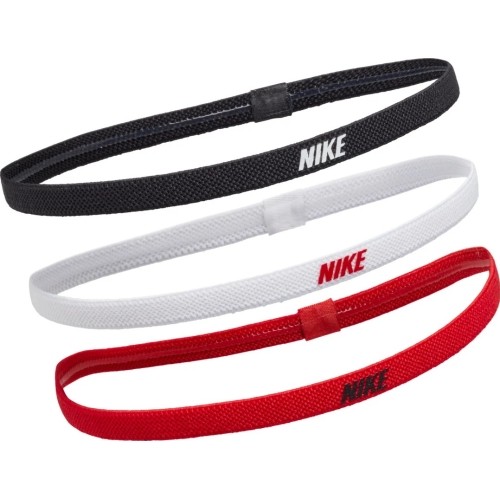 Opaska na głowę Nike Elastic Headbands 2.0 3P White Black Red N1004529 083