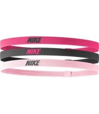 Opaska na głowę Nike Elastic Headbands 2.0 3P Black Pink N1004529 658