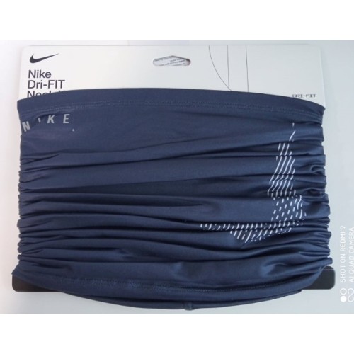 Nike Dri-Fit Wrap Printed komin na szyję granatowy N1003499 464