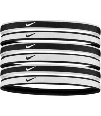 Opaska na głowę Nike Swoosh Sport, biało-czarna, N1002021 176