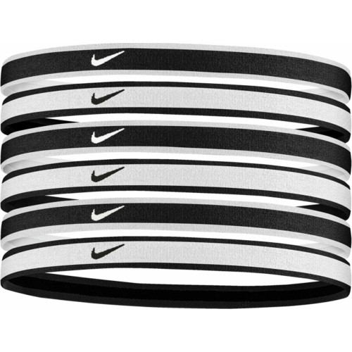 Opaska na głowę Nike Swoosh Sport, biało-czarna, N1002021 176