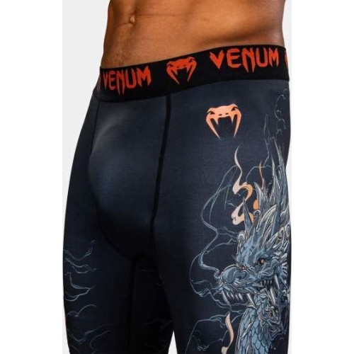 Męskie spodenki Vale Tudo Venum Thunder Dragon, czarne/szare/miedziane