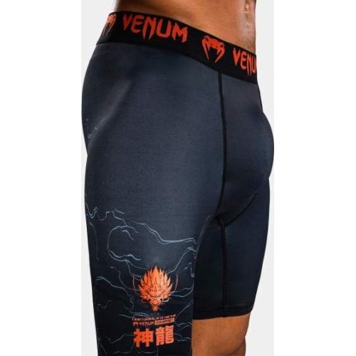 Męskie spodenki Vale Tudo Venum Thunder Dragon, czarne/szare/miedziane