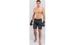 Spodenki Venum Midnight Fury Vale Tudo - czarne/szare/srebrne