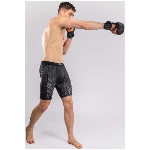 Spodenki Venum Midnight Fury Vale Tudo - czarne/szare/srebrne
