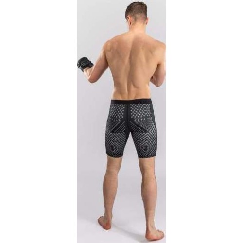 Spodenki Venum Midnight Fury Vale Tudo - czarne/szare/srebrne