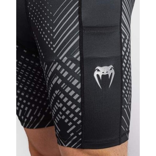 Spodenki Venum Midnight Fury Vale Tudo - czarne/szare/srebrne