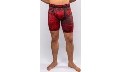 Spodenki Venum Wolf Atak Vale Tudo – czarno-czerwone