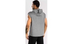 Bluza z kapturem bez rękawów Venum Muay Thai VT, szary melanż