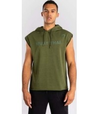 Bluza bez rękawów z kapturem Venum Muay Thai VT, wojskowa zieleń