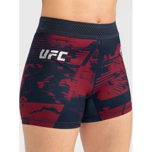 Damskie szorty UFC Zenith by Venum Burgundy Authentic Fight Week Performance Vale Tudo