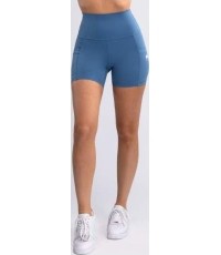 Damskie krótkie legginsy Venum Essential - Storm Blue