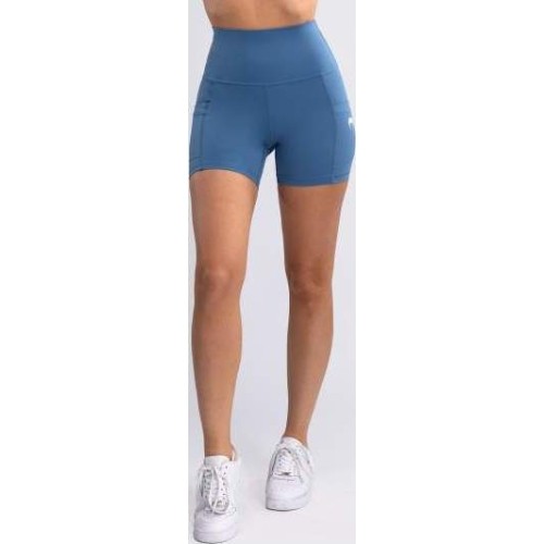 Damskie krótkie legginsy Venum Essential - Storm Blue