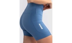 Damskie krótkie legginsy Venum Essential - Storm Blue
