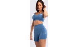 Damskie krótkie legginsy Venum Essential - Storm Blue