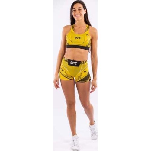 Damskie spodenki Vale Tudo UFC Venum Authentic Fight Night – Short Fit – żółte