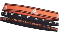 Opaska na głowę Adidas 3PP pomarańczowo-czarna GS2120