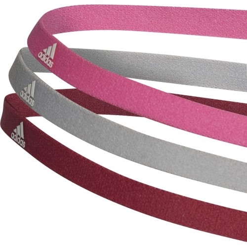 Opaska do włosów Adidas 2Pp Hairband Pink Red Grey GM4990