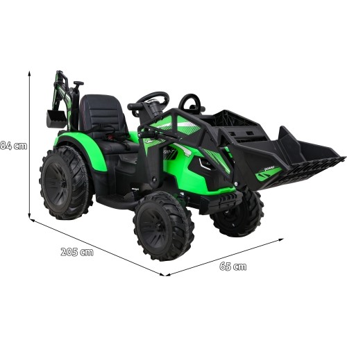 Traktor Buggy z przyczepą 720-T, zielony