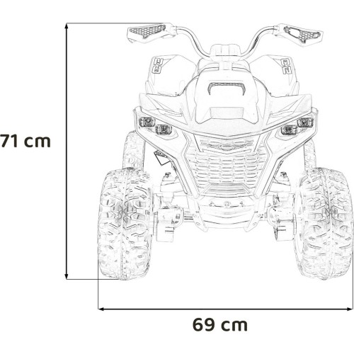 Quad elektryczny Fast Wheel, niebieski