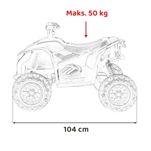 Quad elektryczny Fast Wheel, niebieski