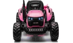Traktor elektryczny dla dzieci GROW 1804 z pilotem, różowy