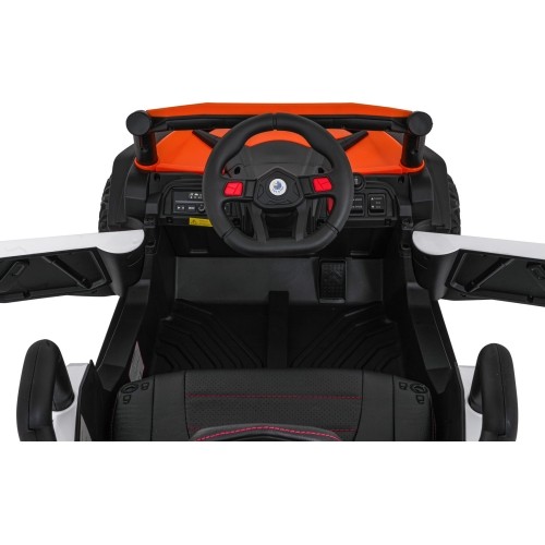 Pojazd elektryczny dla dzieci buggy Madman UTV-MX, biały
