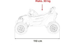 Pojazd elektryczny quad Can-Am Maverick, różowy