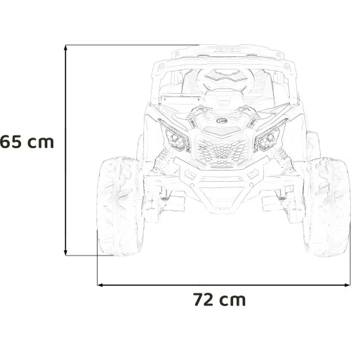 Pojazd elektryczny quad Can-Am Maverick, różowy