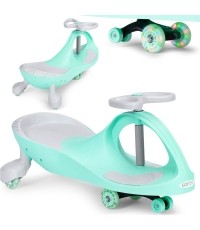 Pojazd dla dzieci Gravity z kołami LED, zielony, ECOTOYS