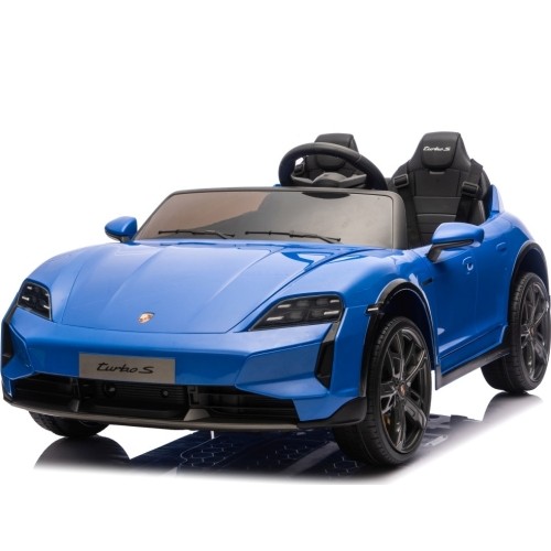 Pojazd elektryczny Porsche Taycan Turbo S niebieski